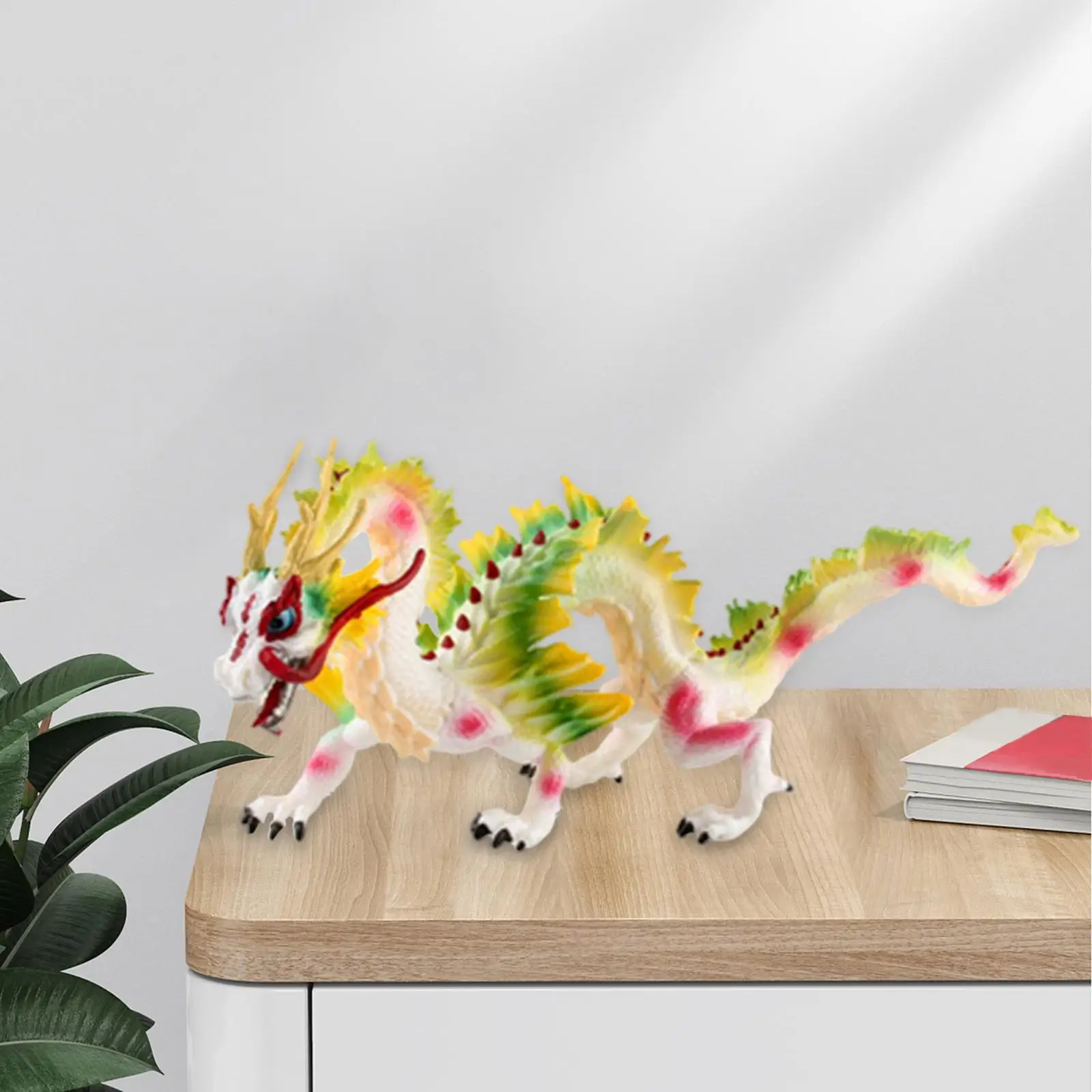 Пластиковый игрушечный китайский дракон обучающая модель животного для подарка