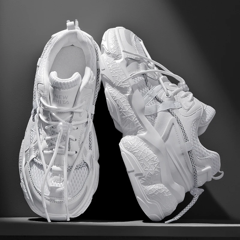 

Running Shoes for Men 2022 Women Trend Chunky Sneakers Men Couples Platform Sport Shoes Mesh Walking Shoes Zapatos De Hombre