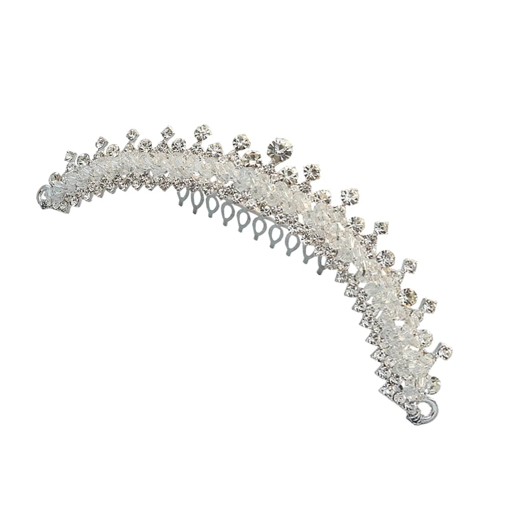 

Rhinestonebride Wedding Hair Crystal Headbandsliver Comb Shinyshining Headdressparty Favor Dress Accessory Hairband