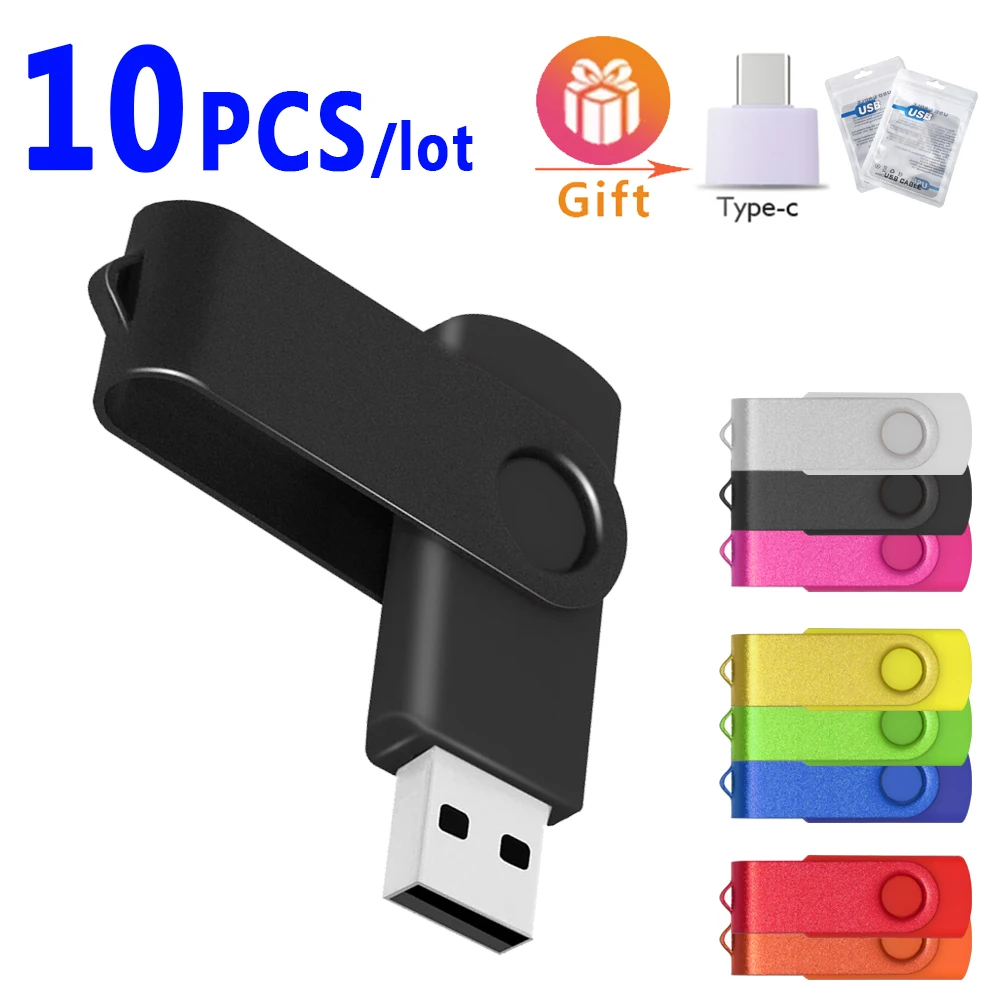 

10pcs/lot usb flash drive2.0 128gb 64gb 32gb pen drive high speed memoria stick 8gb 4gb usb disk free custom logo Business Gifts