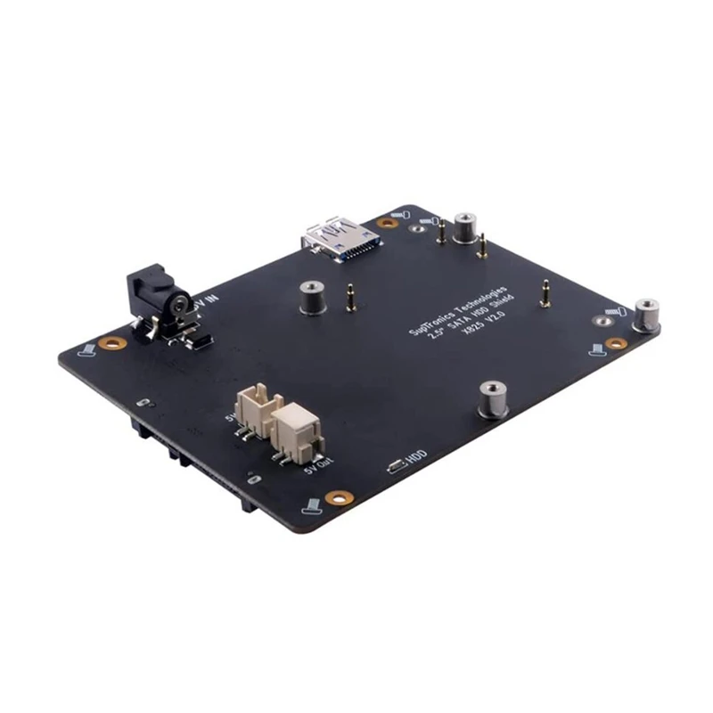 Для Raspberry Pi 4 Model B 2.5-дюймовая плата расширения хранения SATA HDD/SSD X825 с модулем мобильного жесткого диска USB3.1.