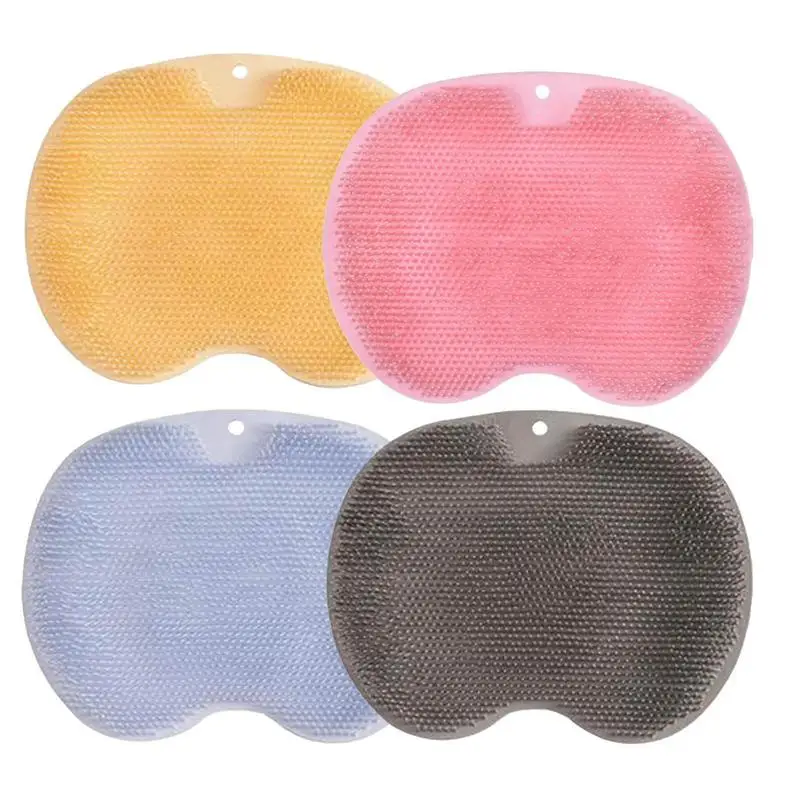

Shower Foot Scrubber Non Slip Bath Mat Silicone Foot Wash Body Cleaning Bathing Tool With Suction Cup For Gentle Cleansing