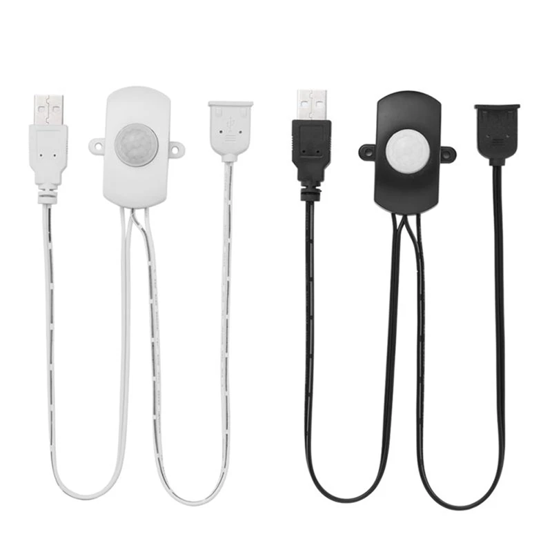 

2X 5A DC5-24V Mini USB Инфракрасный датчик движения из PIR детектор автоматический переключатель светильник светодиодной ленты (белый и черный)
