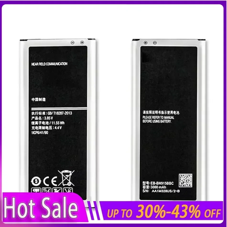 Новый аккумулятор EB-BN915BBC EB-BN915BBE 3000 мАч для Samsung Galaxy Note Edge N9150 N915 N915F/D N915K/L/SN915V/G без