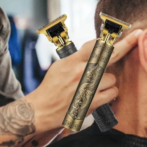 

Hot Sale Vintage T9 Electric Cordless Hair Cutting Machine Professional Hair Barber Trimmer For Men Clipper Shaver Beard Lighter