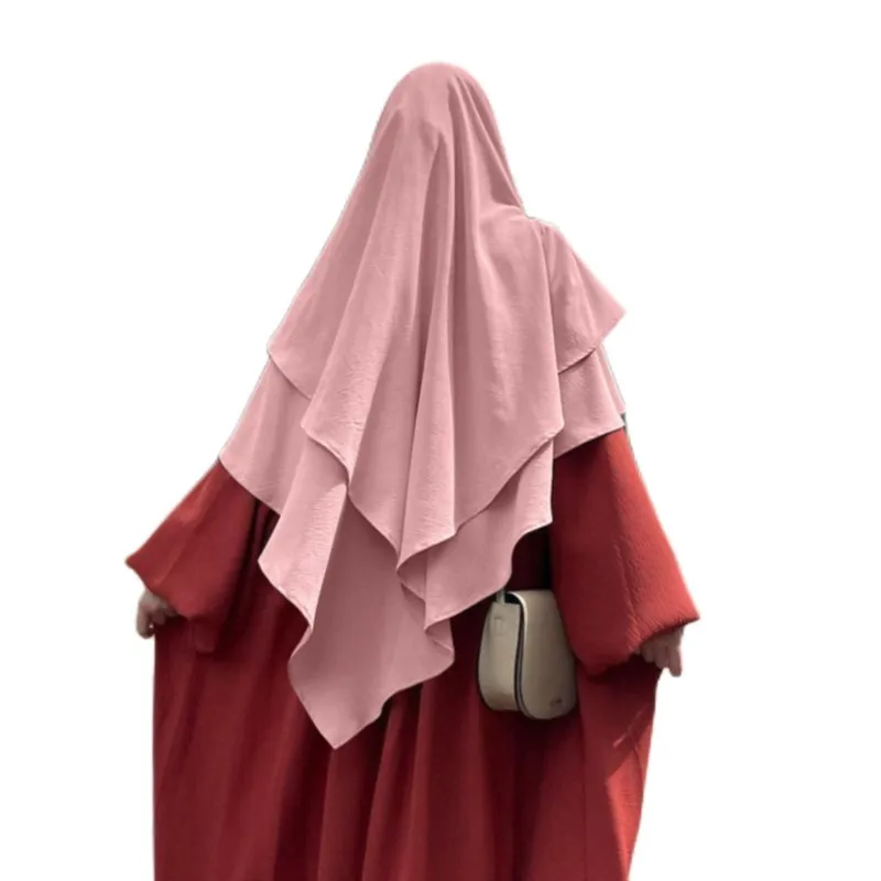 Muslim Shopee Middle East Dubai Turkish Headscarf Indonesia Malaysian Shawl Covering A Woman's Head Scarf Ice Silk Crepe