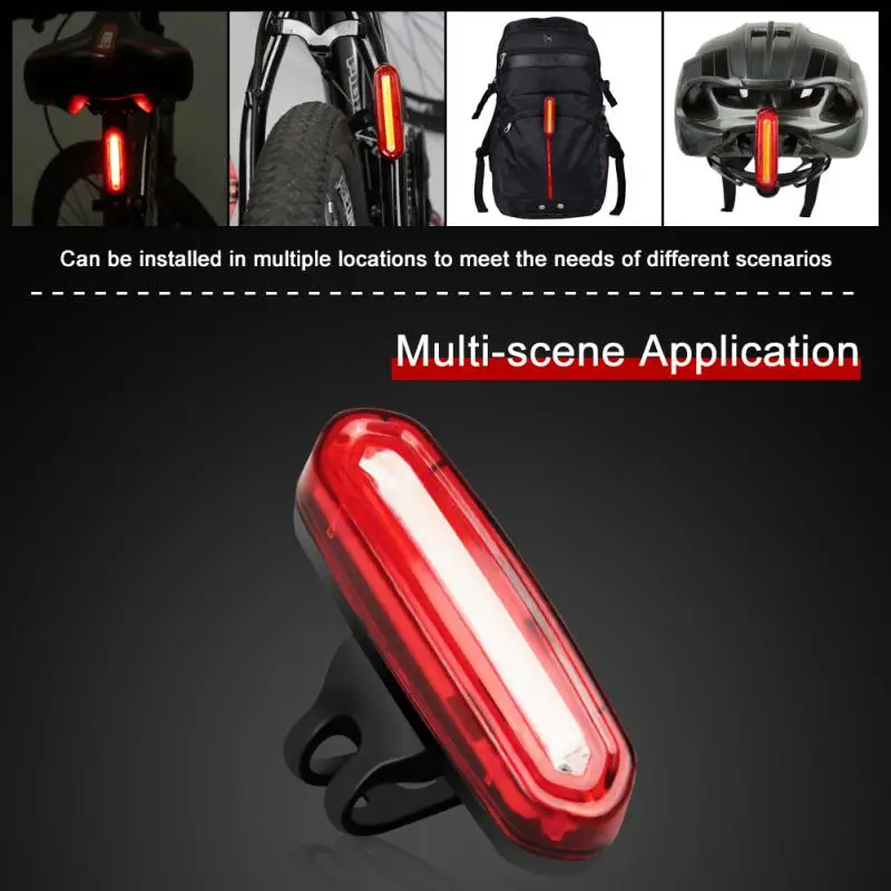 

120 Lumens Bicycle Rear Light USB Rechargeable Waterproof MTB Bike Taillight Ciclismo Luz Trasera Bicicleta Bicycle Accessories