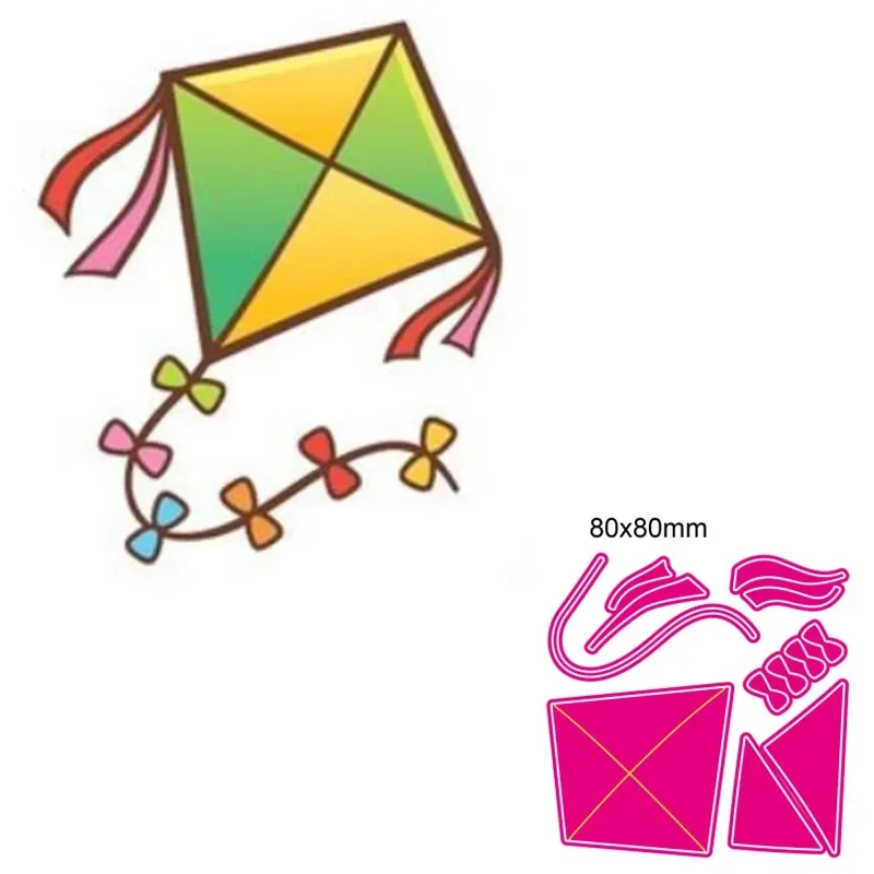 Металлический штамп для резки воздушного змея DIY Скрапбукинг Бумажные карты