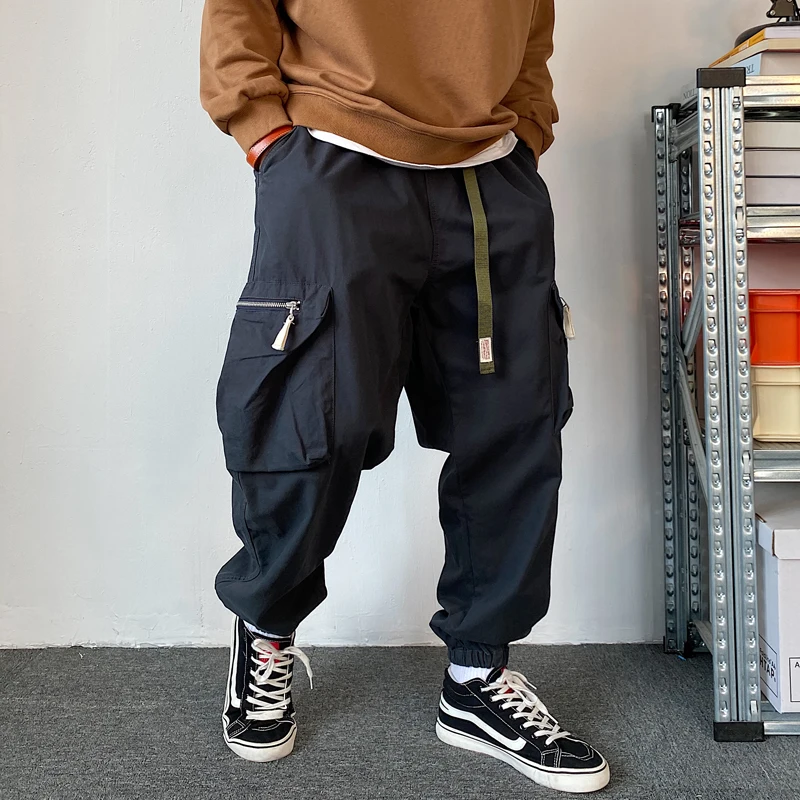 Уличная одежда модные свободные уличные брюки-карго в стиле хип-хоп Мужская