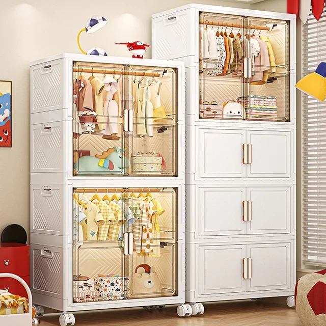 75 см складной шкаф из пластика универсальное колесо штабелируемый многослойный