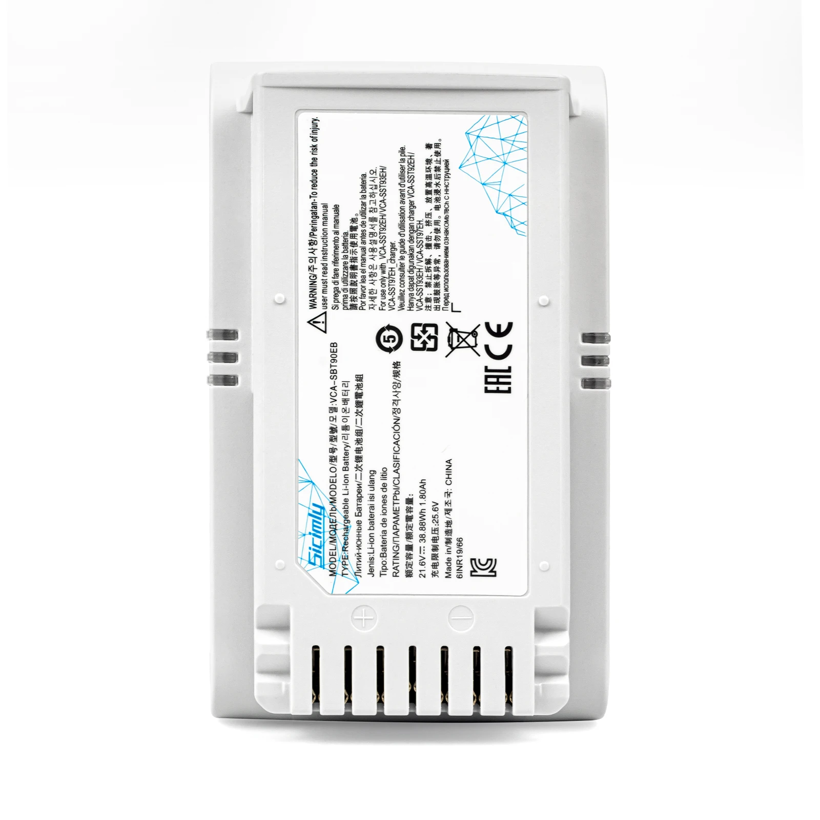 Аккумулятор для пылесоса Samsung Jet 70 75+ 90+ VS9000 JET 60 серии VCA-SBTA60 VCA-SBT90E