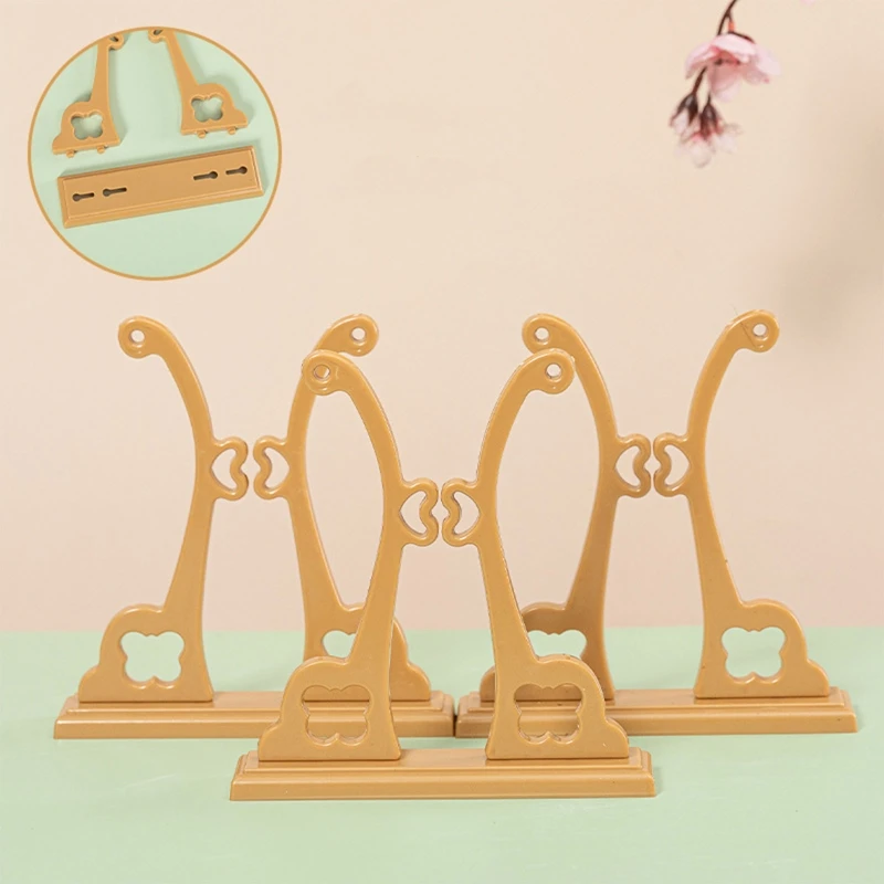 

Круглый держатель вентилятора в китайском стиле, винтажная антикварная Складная подставка для вентилятора со съемным основанием