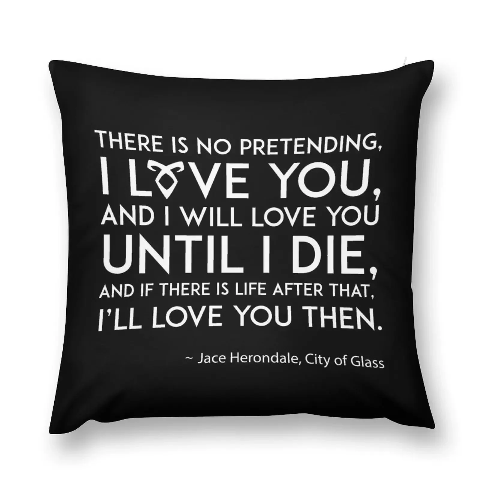 I Love You - Jace Herondale Mortal Instruments декоративная подушка рождественские украшения 2025 г.