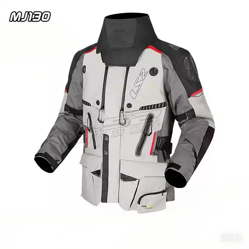 Фото LS2 MJ130 MP130 Cordura 3-слойные куртки для езды на мотоцикле, брюки, водонепроницаемая термостойкая зимняя износостойкая одежда для приключений №1
