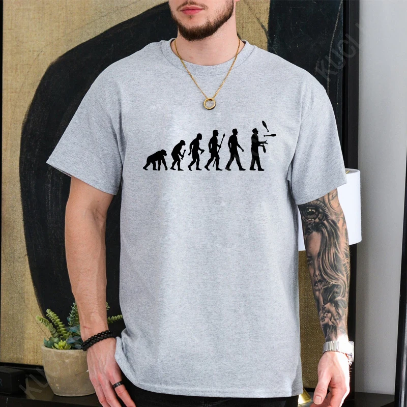 Men's T-shirts Summer Clothing Casual T-Shirt Short Sleeve Shirt Jugglers Evolution Classic Fashion Tshirts