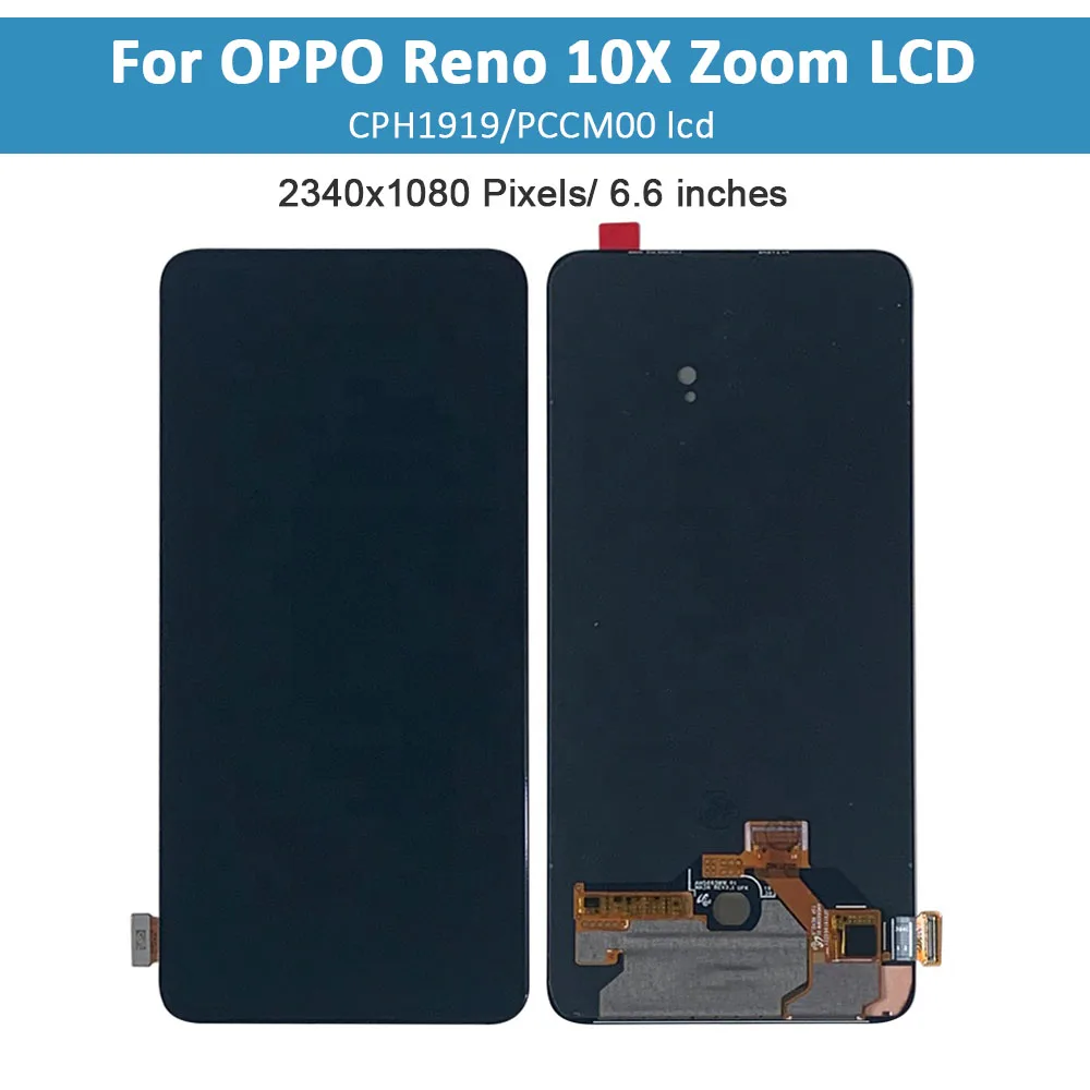

6,5 "оригинальный тестовый ЖК-дисплей для Oppo Reno2 Reno 2 AMOLED ЖК-дисплей экран Сенсорная панель экран дигитайзер PCKM70 PCKT00 PCKM00 cph1904