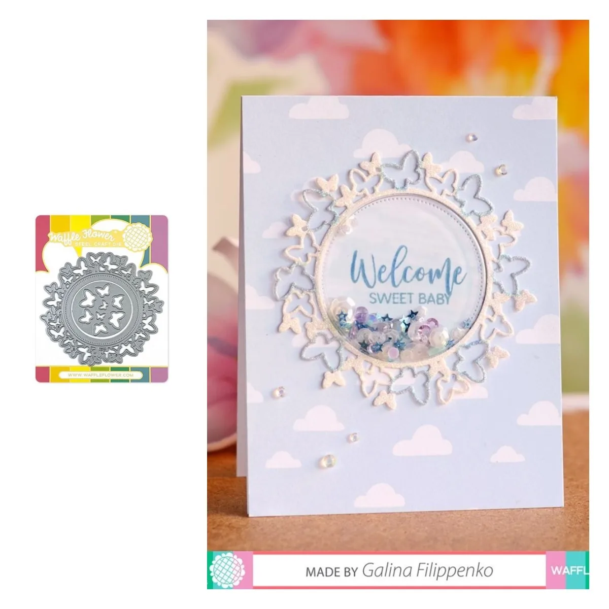 

Round Butterfly Metal Cutting Dies Scrapbook Diary Decoration Stencil Embossing Template DIY Greeting Card Handmade 2022