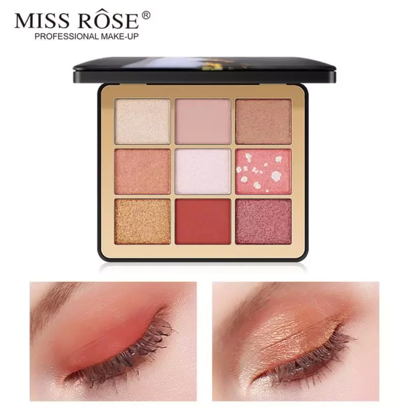 

NEW2023 9 Colors Matte Pearlescent Eye Shadow Pigment Waterproof Long Lasting Shimmer Eyeshadow Palette Eye Makeup TSLM1