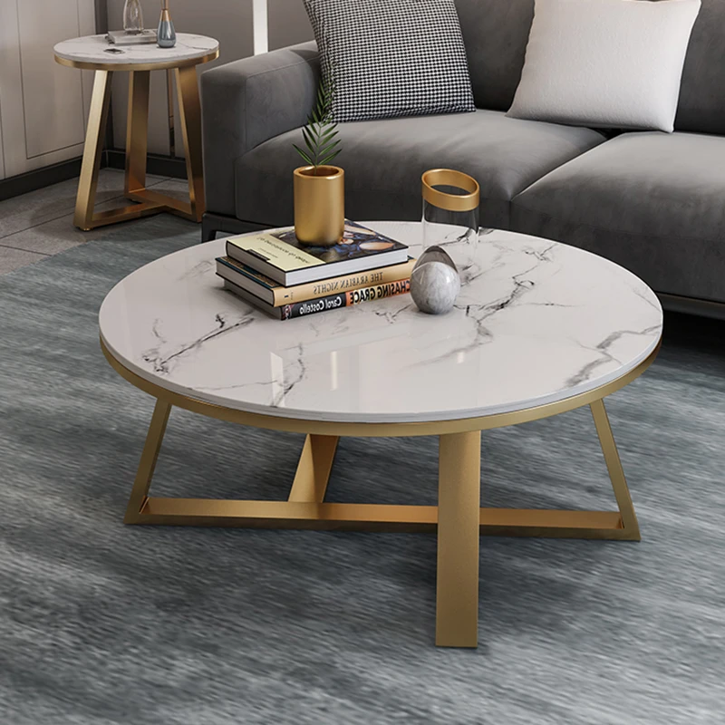 

Aesthetic Round Coffee Table Designer Luxury Modern Aesthetic Coffee Table Unique Entryway Mesa Plegable Entrance Hall Furniture