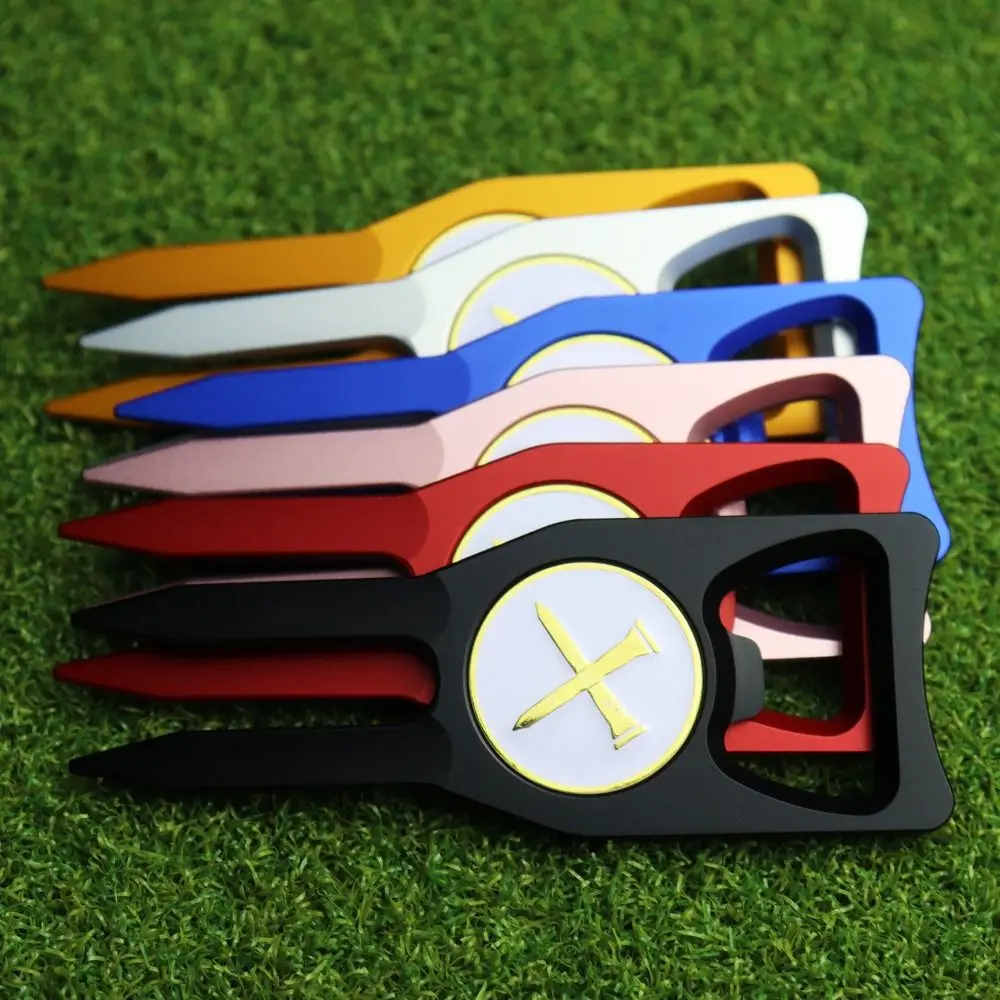 

Multi-function Golf Fork Non-slip Precisely Position Golf Green Divot Fork Comfortable Easy To Use Repair Ball Marks