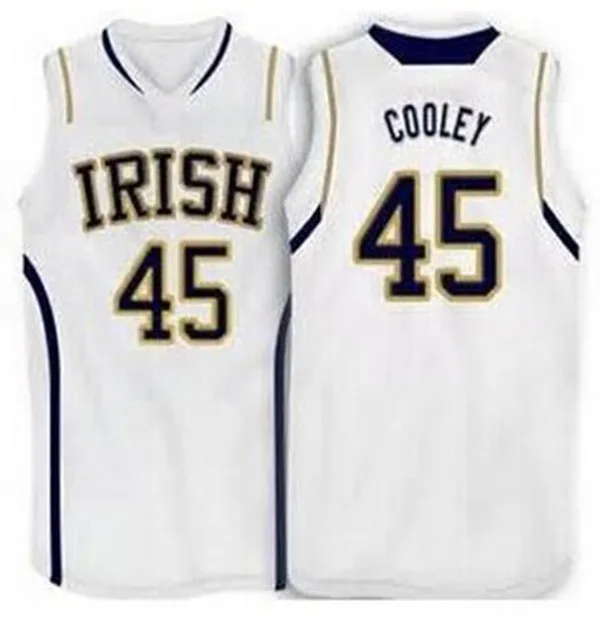 

#45 Jack Cooley Notre Dame Fighting Irish basketball Jerseys Embroidery Stitched Personalized Custom any size and name Jersey