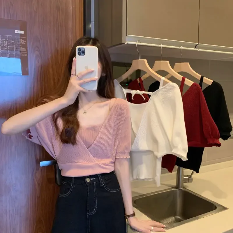 Нишевая юбка из двух частей стильный приталенный верх женская одежда Новинка