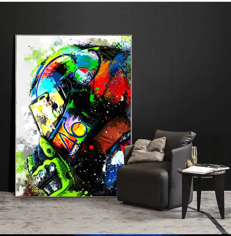 Постер с изображением автомобиля Racer Valentino