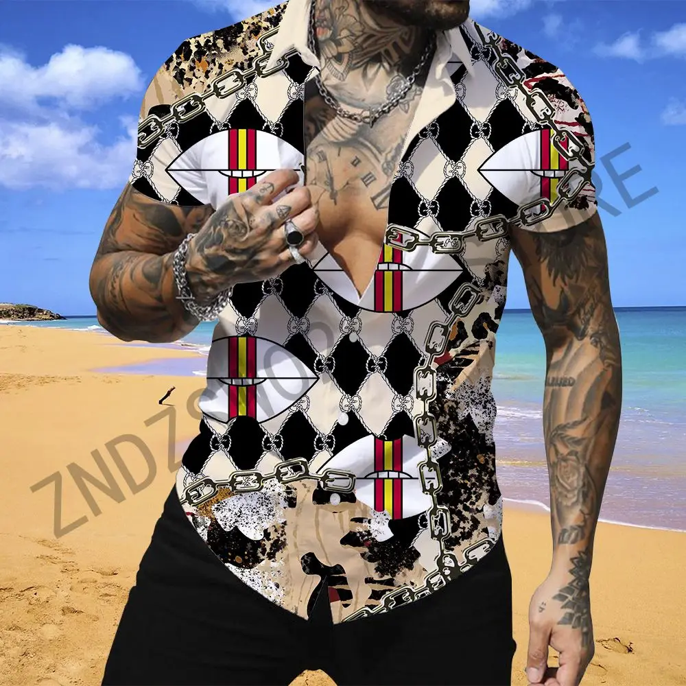 

Hawaiian Shirt Man Streetwear Short Sleeve Beachwear Men's Shirts Button-down Shirt Free Shipping Quick Dry Hawaii Summer Blouse