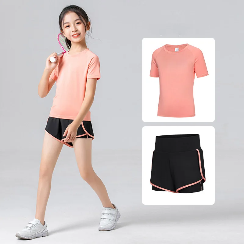 

2023 Kids Compression Base 2 Pcs Running Sets Breathable Football Basketball Soccer Training Pants Shorts Tights Sports Clothes