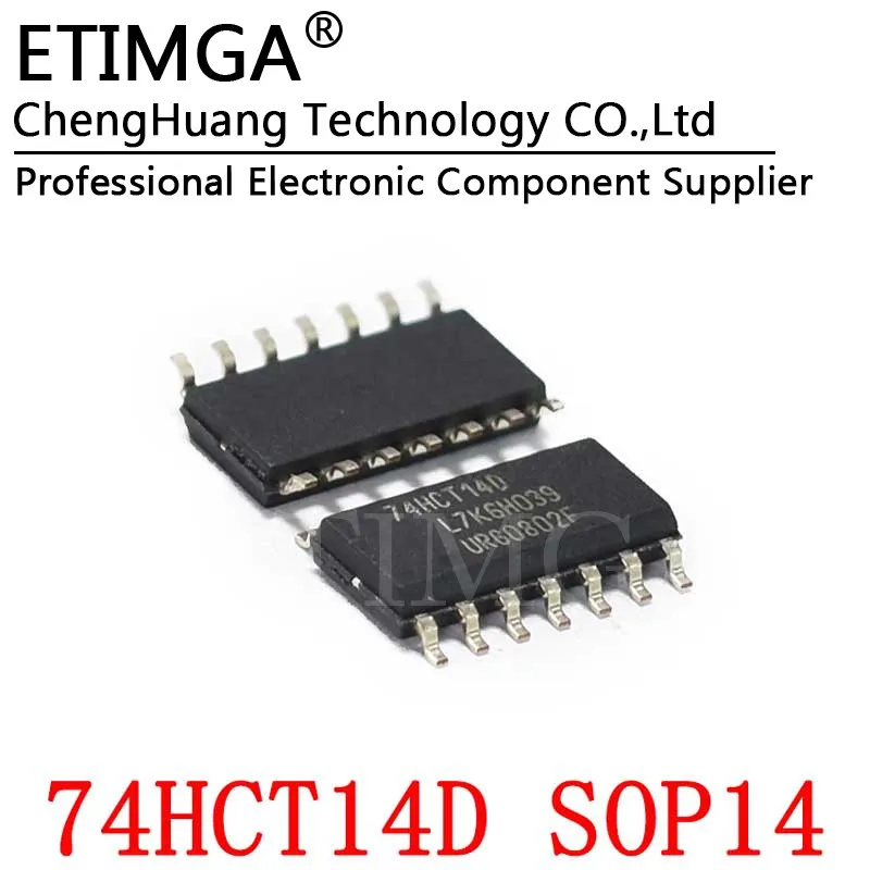 5 шт./лот 74HCT14D,653 SOP14 шестиугольный ИНВЕРТОР ШМИТТ триггер