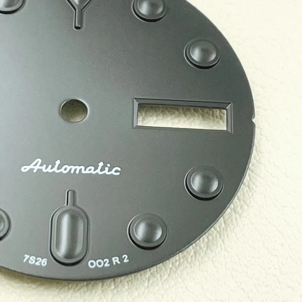 New NH36 Double Calendar Dial Black Samurai Modified Diving Watch Adaptive Mechanical 4R36 Literally Accessorie