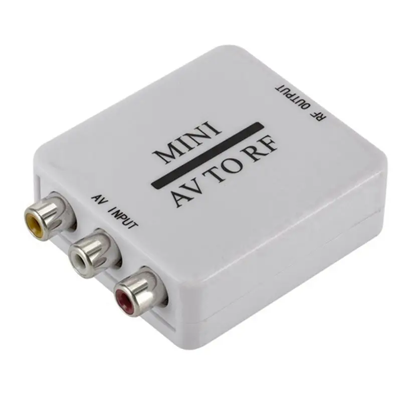 Фото Кабель-конвертер 3X RCA/A/V (композитный видеокабель) в RF/коаксиальный, совместимый с модулятором ТВ №4