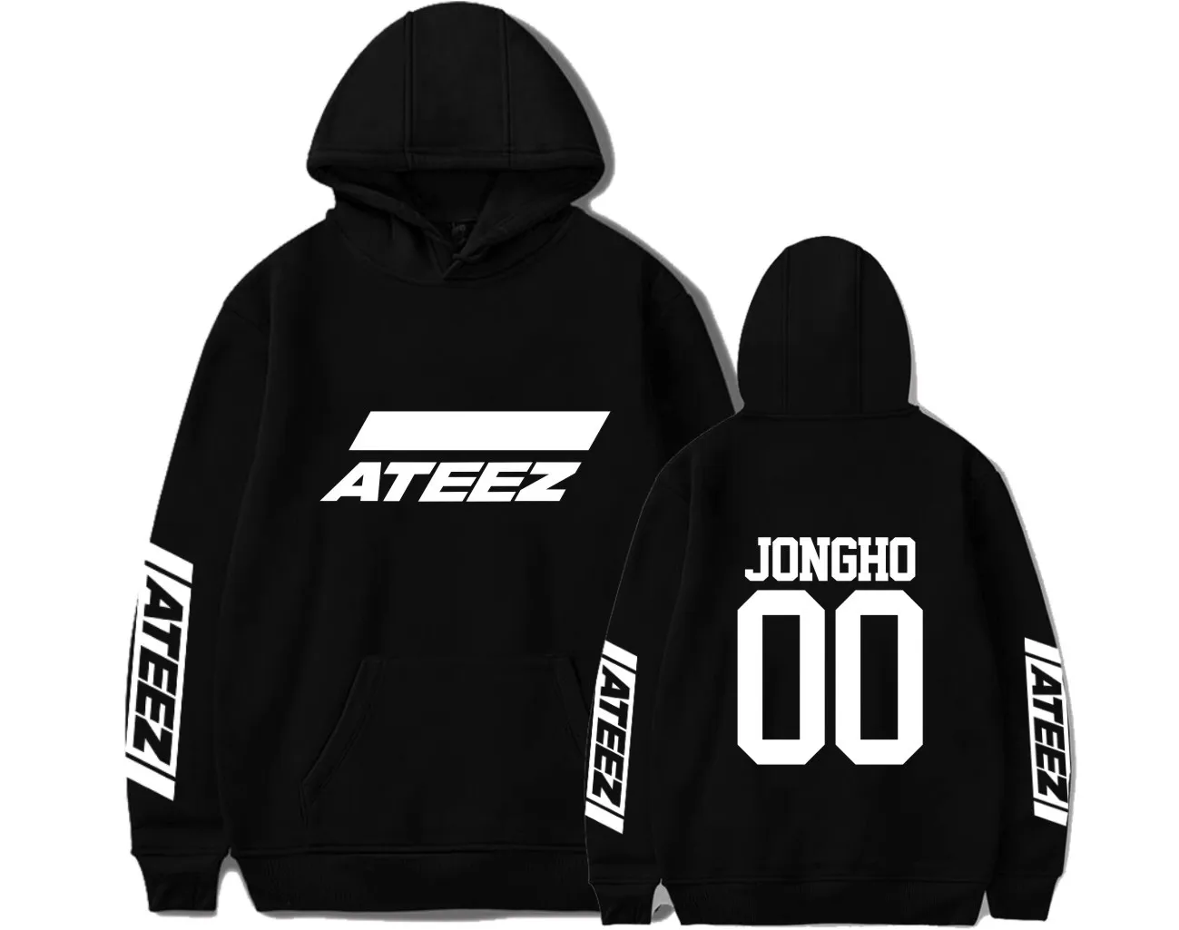 

ATEEZ Fashion Sweatshirt for ATINY Hongjoong Seonghwa Yunho Yeosang Mingi Long Sleeve Hoodies Graphic Streetwear Sudadera