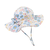 hat girl summer wide brim sun beach upf50 uv protection bow holiday accessory for baby toddlers swimming