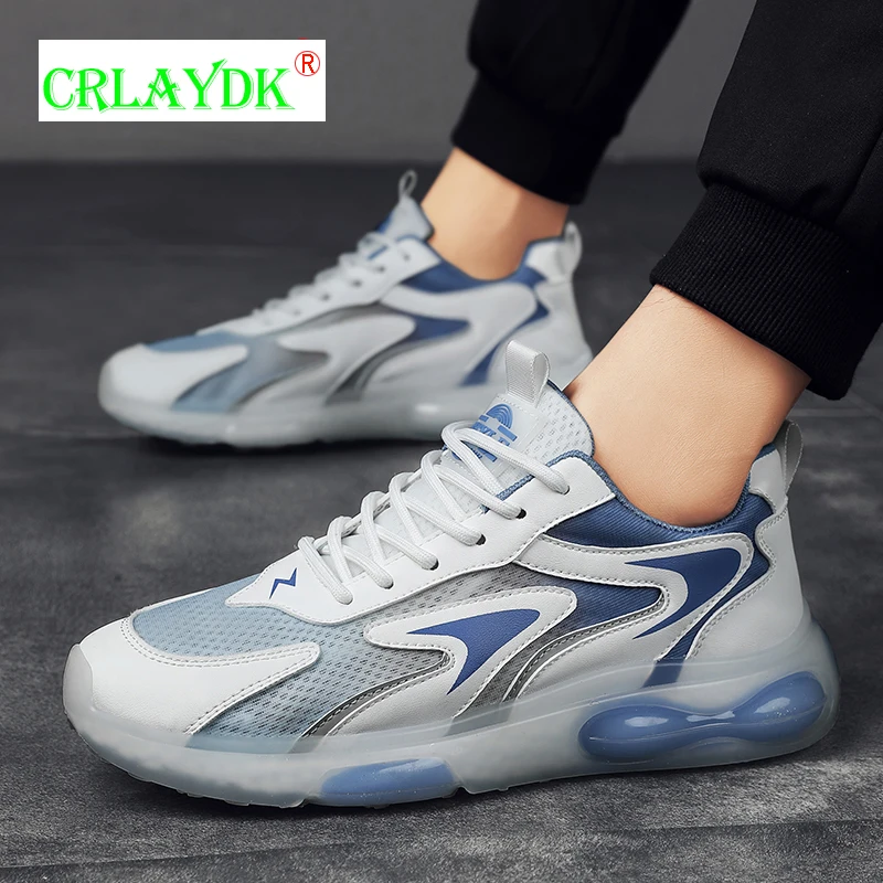 

CRLAYDK/мужская обувь, коллекция 2022 года, мужские кроссовки Four Seasons, сетчатые дышащие спортивные беговые мягкие нескользящие летние повседневн...