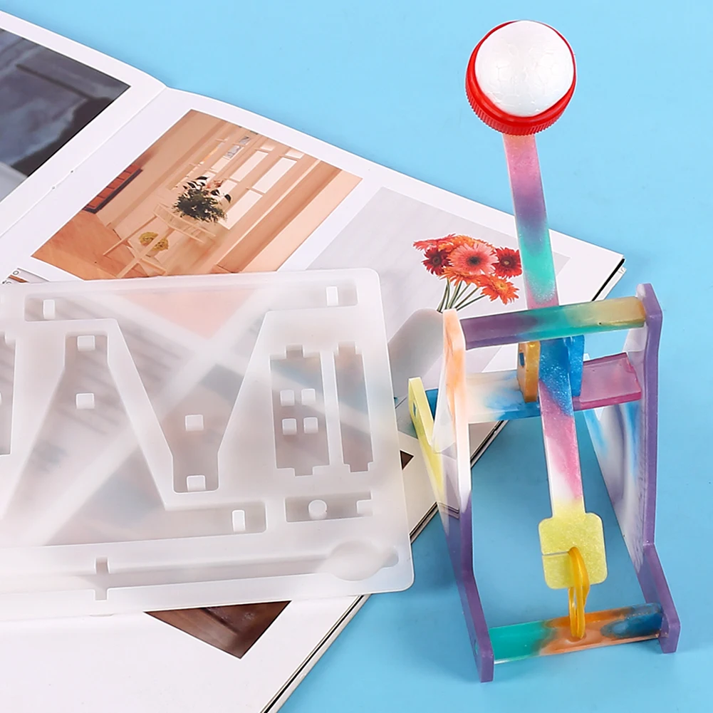 Форма для катапульты из силиконовой смолы с резиновой лентой сделай сам игровой