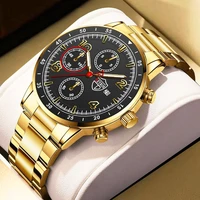 fashion mens watches men business stainless steel quartz wristwatch luxury male casual leather watch luminous clock reloj hombre