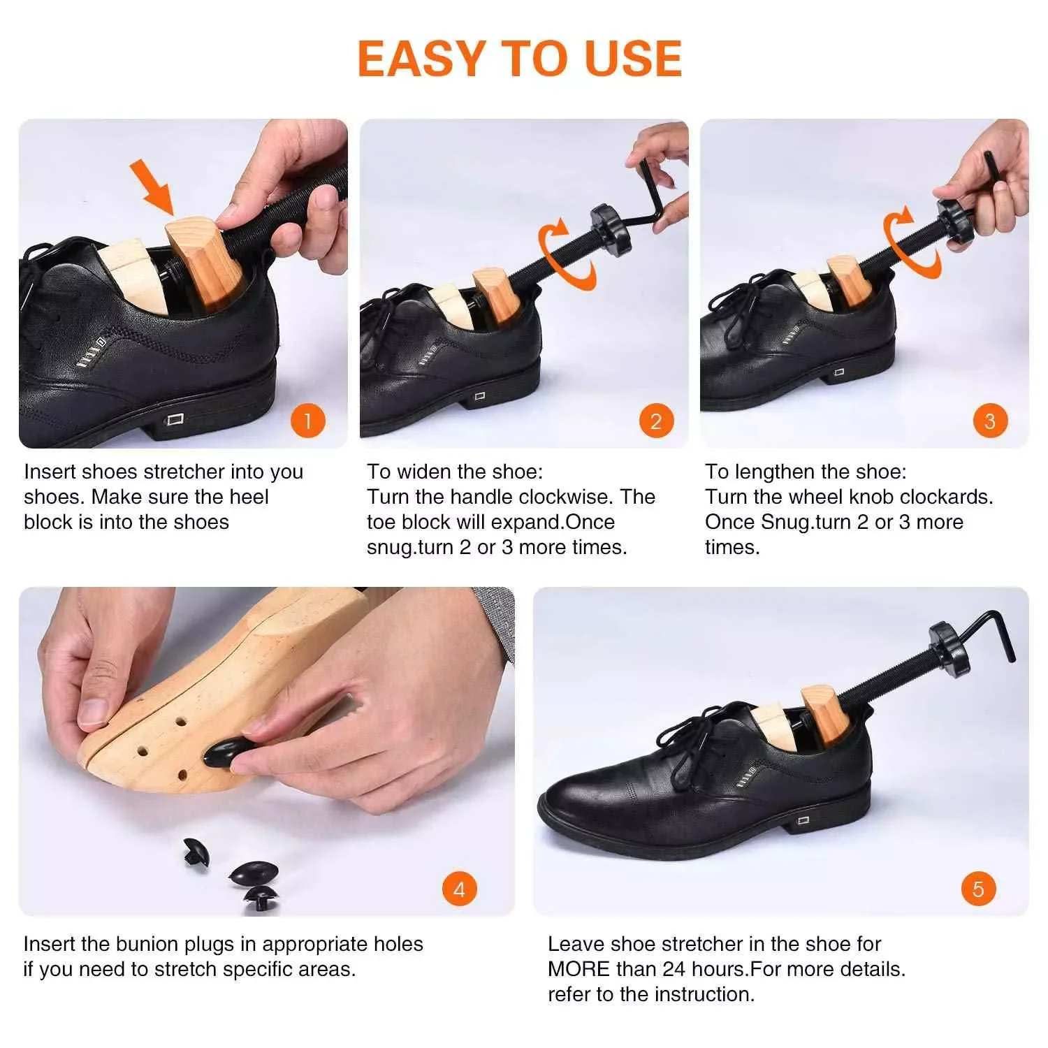 1Piece Unisex Shoe Stretcher Shoes Tree Shaper Rack, Adjustable Wooden Pumps Boots Expander Trees Size S/M/L For Women Man