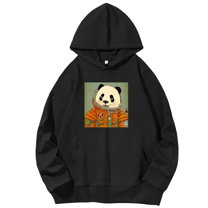 

Gonthwid Space Panda Unisex Harajuku graphic Hooded sweatshirts Spring Autumn essentials hoodie Hooded Shirt Man sweatshirts