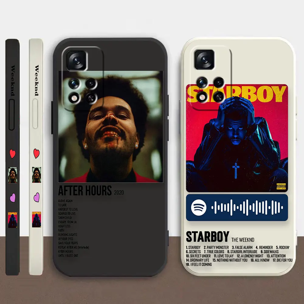 

Phone Case For Redmi Note 12 11 11T 11R 11S 10 9T 8 7S PRO PLUS 4G 5G Case Fundas Cqoues Shell Capa The Weeknd Minimalist Poster