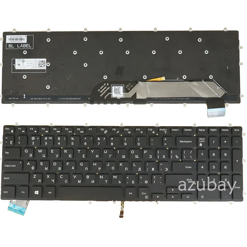 Русская Корейская иврит Бельгийская AZERTY клавиатура для Dell G3 15 3579 3590 3779 G5 5587 5590 G7 7588