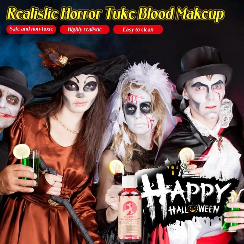 50 мл Хэллоуин Поддельная Кровь Плазменный Реквизит Моющийся Макияж Вампира