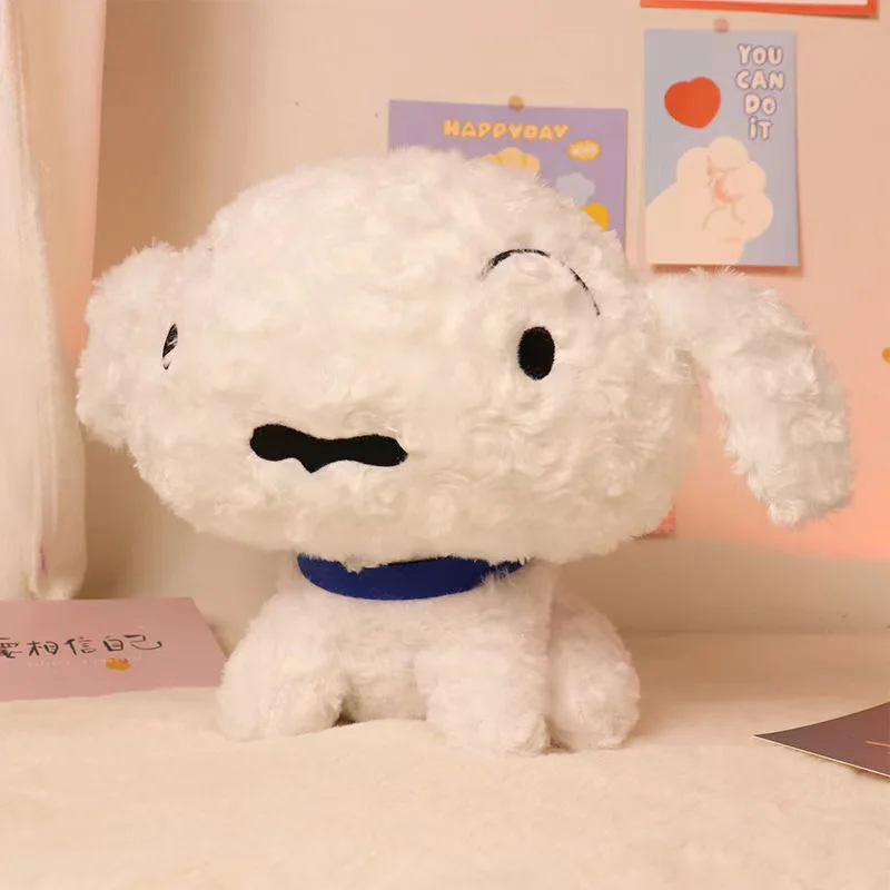 

Anime Crayon Shin-chan Plush Toys Nohara Shiro Plush Doll Cute White Dog Soft Stuffed Throw Pillow Kids Girlfriend Birthday Gift