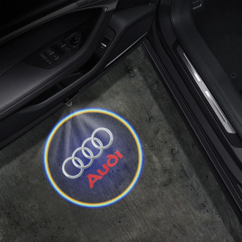 1/2 шт. автомобильная Беспроводная Светодиодная лампа для Audi SLine Q3 Q5 Q7 RS3 RS4 A3 A4 B5 B7 B9