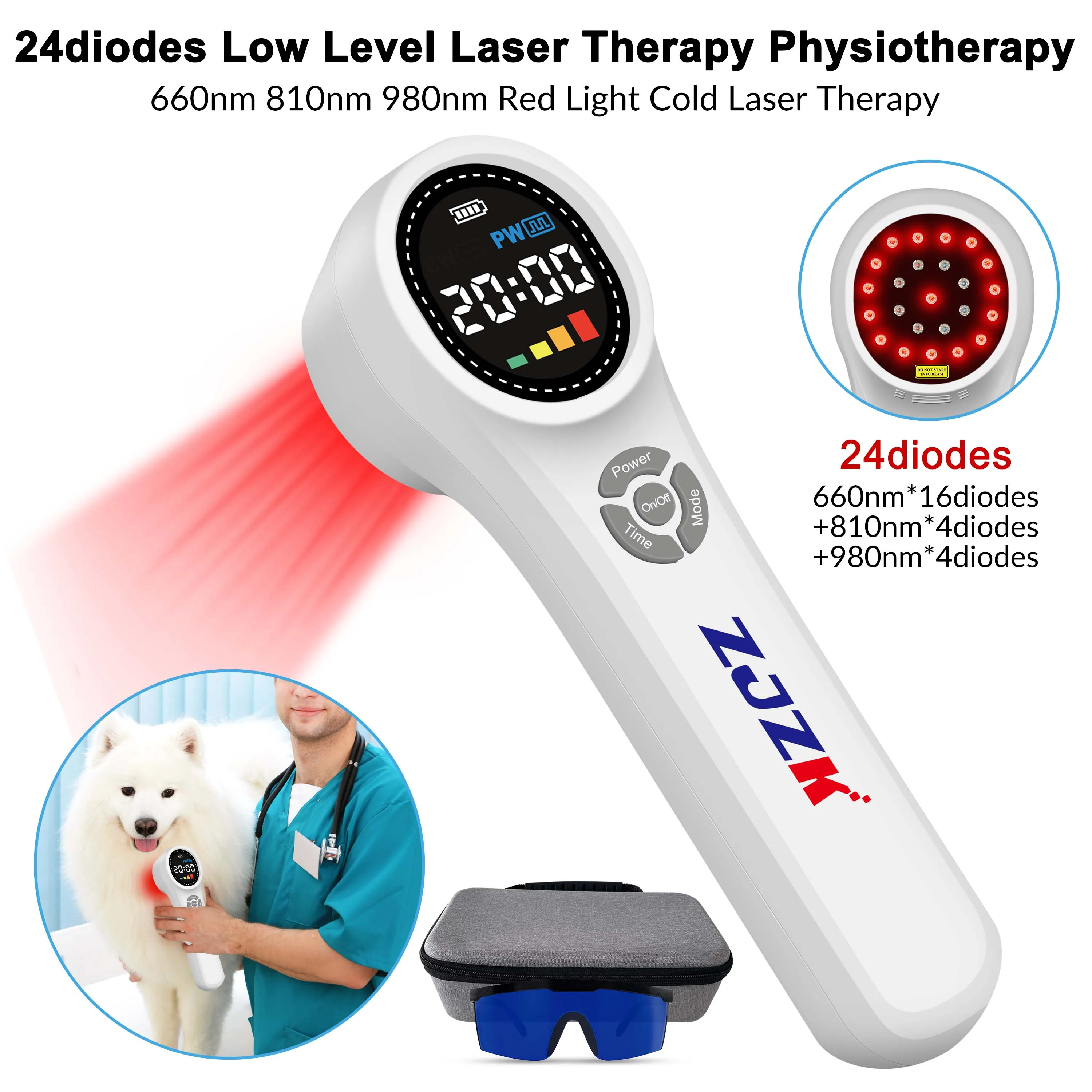 Лазерная терапия ZJZK Cold светильник инфракрасный лазер для остеоартрита нм x