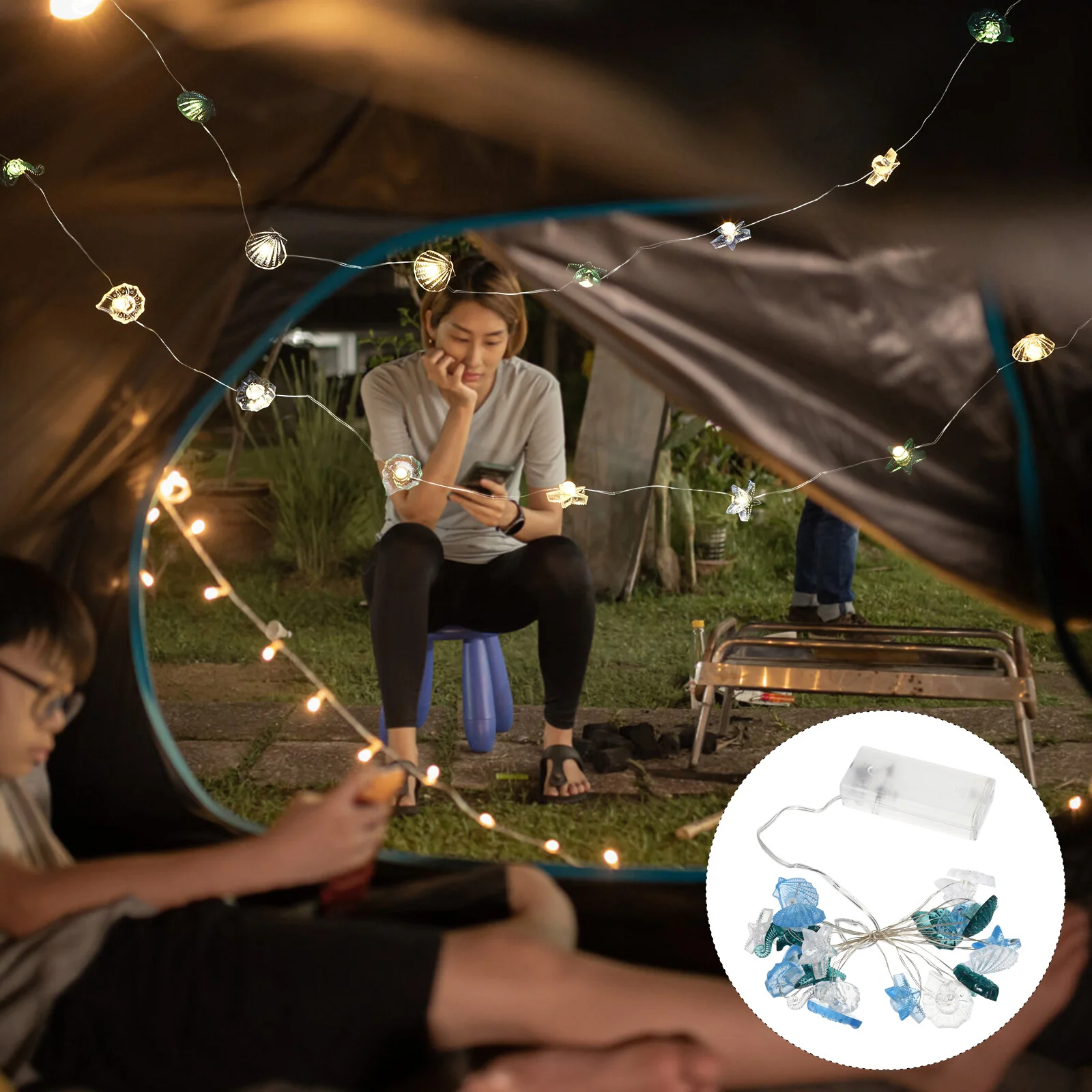 

LED String Lights Ocean Style Decorative Fairy Light for Indoor Outdoor Decor ( Size: 2 Meters with 20 LEDs )