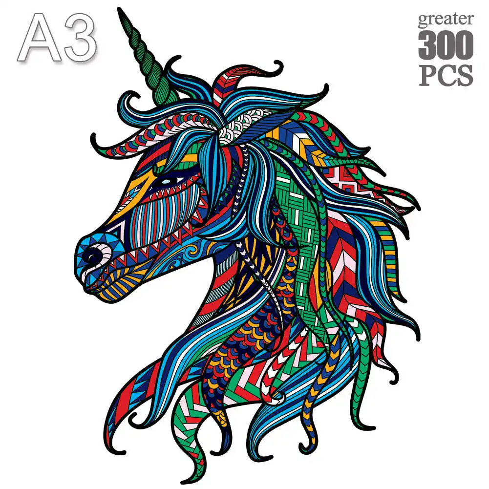 Леопардовый пазл деревянные головоломки с животными для взрослых и детей