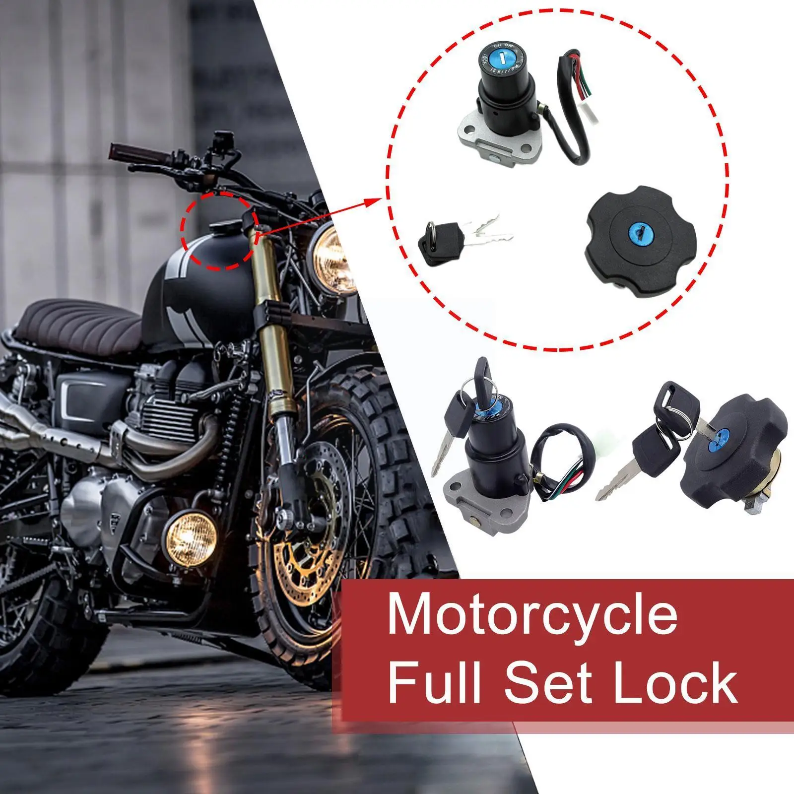

Аксессуары для мотоциклетных замков Xt600 Tw200 Dt200 Dt200r Xt225 Serow 225 N0f7