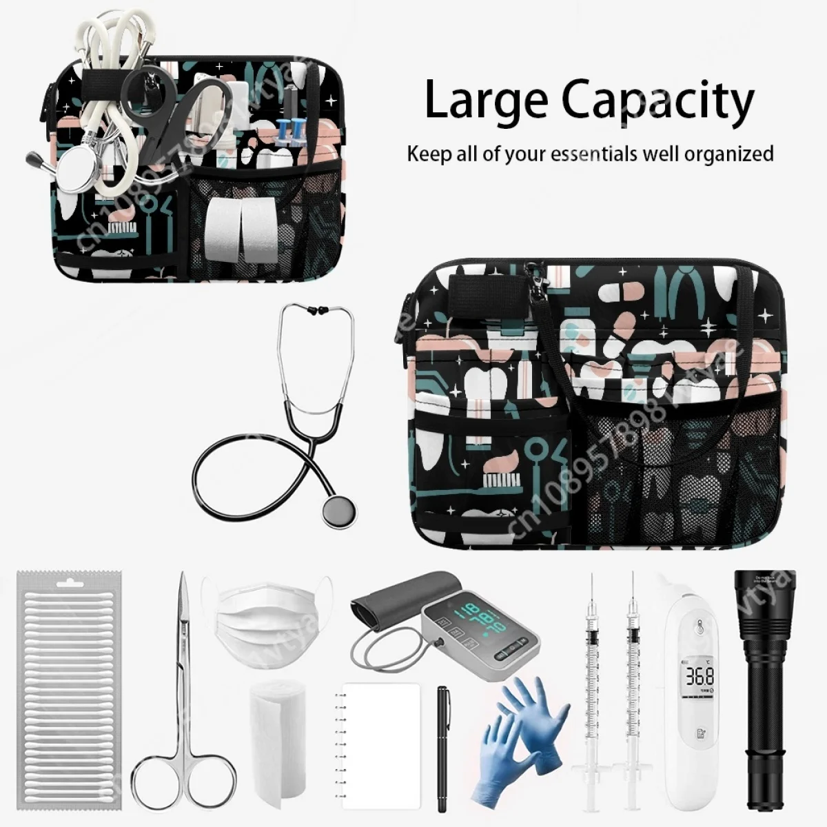 Практичная портативная поясная сумка с множеством карманов для дантиста