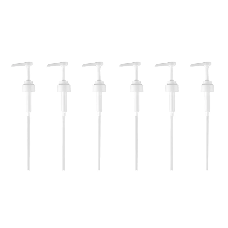 

New 6Pcs Oil Cap Pump Top Dispenser Nozzle For Oyster Sauce Ketchup Bottle Convenient To Use And Avoid Waste-White